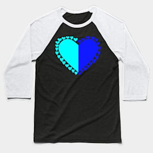 Blue Hearts Baseball T-Shirt